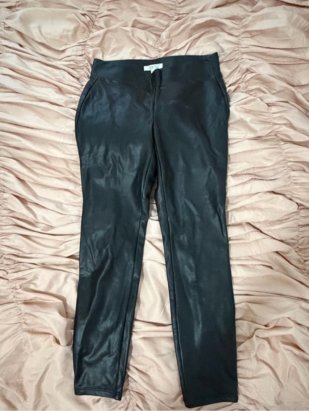 Loft Leather Black Pants